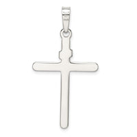 Sterling Silver Polished INRI Cross Pendant