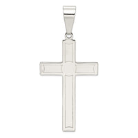Sterling Silver Polished Cross Pendant