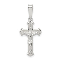 Sterling Silver Polished Crucifix Pendant