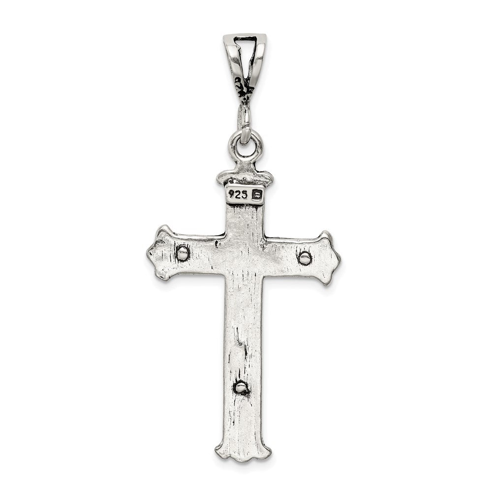 Sterling Silver Antiqued Crucifix Charm