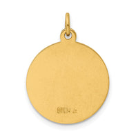 Sterling Silver Platinum-plated & Gold-plated St. Christopher Medal