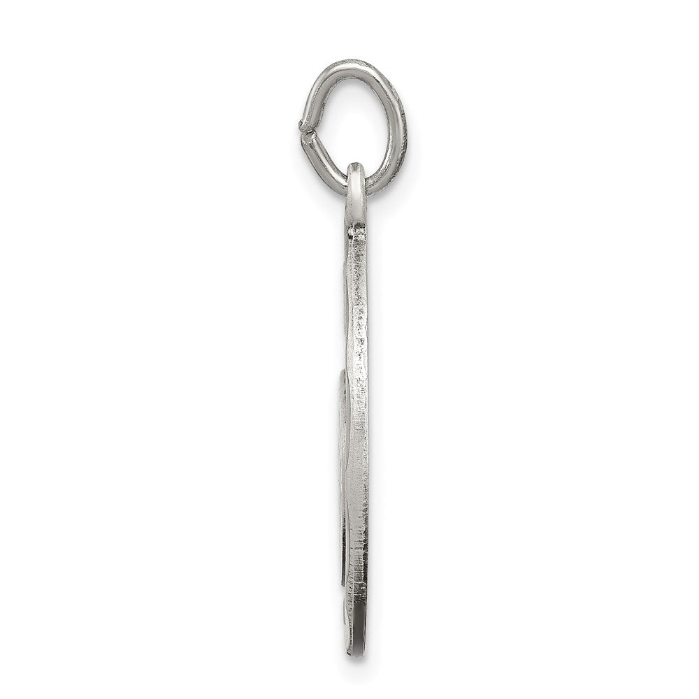 Sterling Silver Satin Antiqued 2-Piece Mizpah Pendant