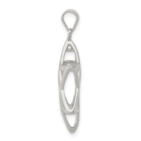 Sterling Silver Rhodium-plated Puffed Star of David Pendant