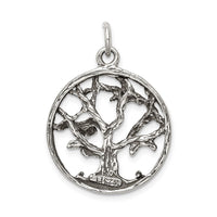Sterling Silver Antiqued Tree Charm