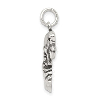 Sterling Silver Antiqued Moon Charm