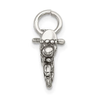 Sterling Silver Antiqued Motorcycle Charm