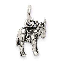 Sterling Silver Antiqued Donkey Charm