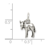 Sterling Silver Antiqued Donkey Charm