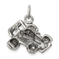 Sterling Silver Antiqued Go Kart Racer Charm
