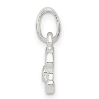 Sterling Silver Letter C with Enamel Pendant