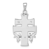 Sterling Silver Antiqued Mini Caravaca Crucifix Pendant