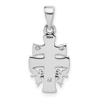 Sterling Silver Antiqued Mini INRI Crucifix Pendant