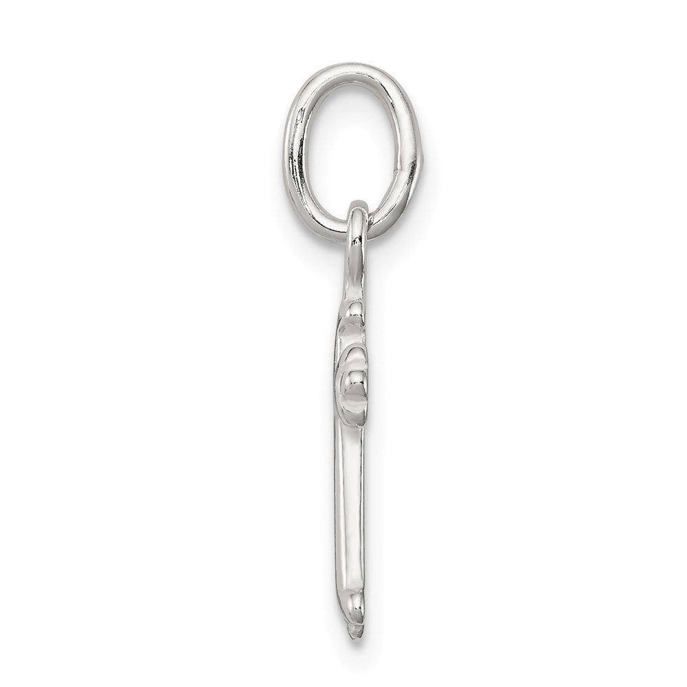 Sterling Silver Polished Cross Charm