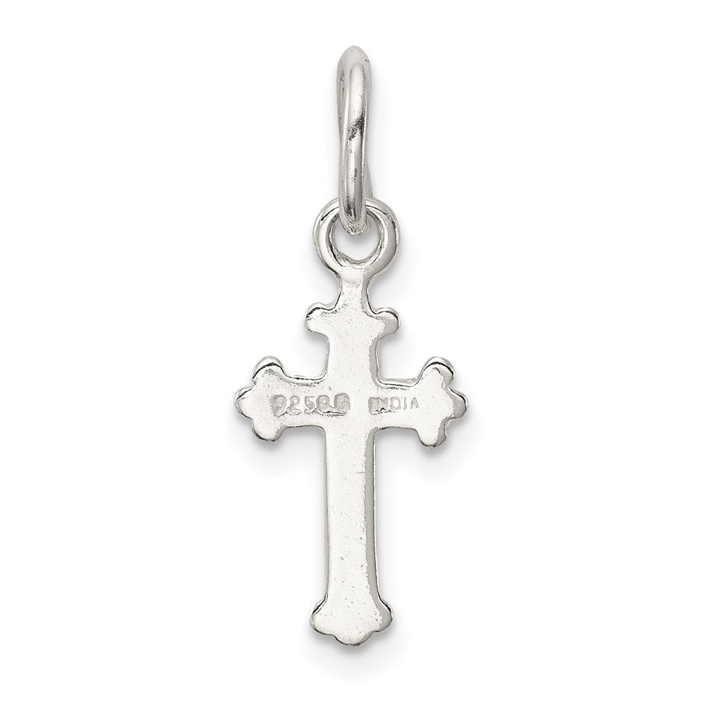 Sterling Silver Polished Cross Charm