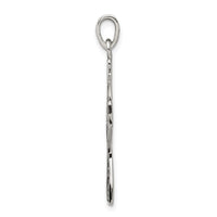 Sterling Silver Polished and Antiqued Celtic Cross Pendant