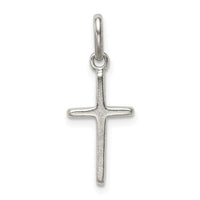 Sterling Silver Polished Cross Charm