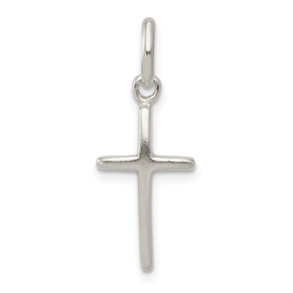 Sterling Silver Polished Cross Charm