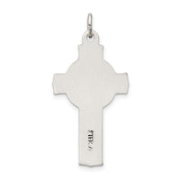 Sterling Silver Antiqued Irish 4-Way INRI Crucifix Cross Pendant