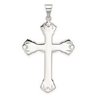 Sterling Silver Polished Crucifix Pendant