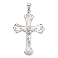 Sterling Silver Polished Crucifix Pendant