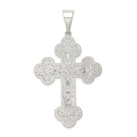 Sterling Silver Polished Crucifix Pendant