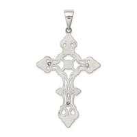 Sterling Silver Antiqued Large INRI Crucifix Pendant