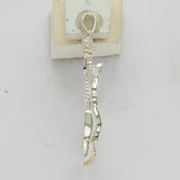 Sterling Silver Polished Mariner Crucifix Pendant