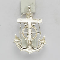 Sterling Silver Polished Mariner Crucifix Pendant