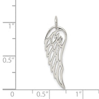 Sterling Silver Polished Angel Wing Charm