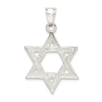 Sterling Silver Polished Star of David Pendant