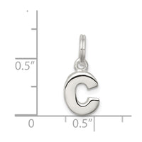 Sterling Silver Letter C Initial Charm