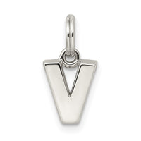 Sterling Silver Letter V Initial Charm