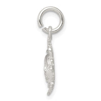 Sterling Silver Polished Face in Sun Pendant