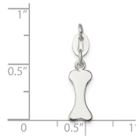 Sterling Silver Polished Dog Bone Charm