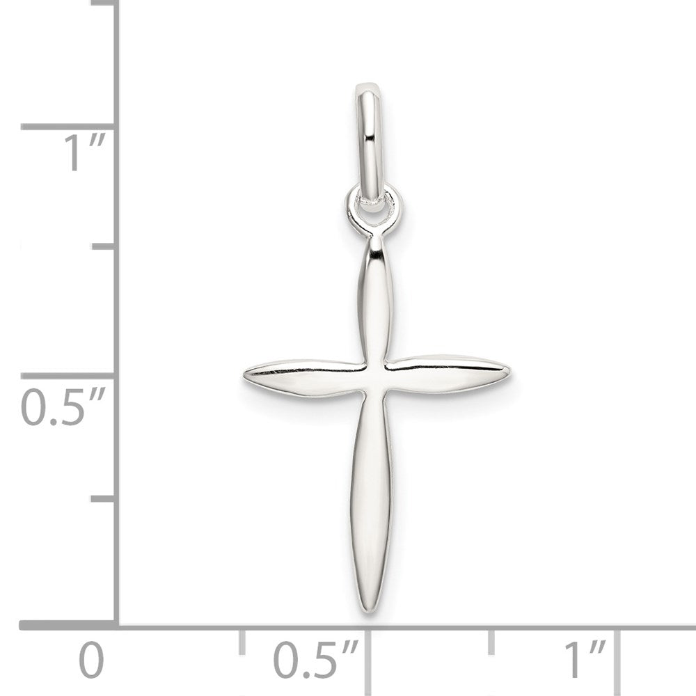 Sterling Silver Polished Passion Cross Charm