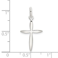 Sterling Silver Polished Passion Cross Charm
