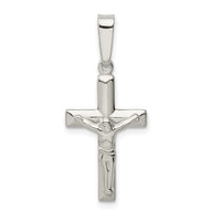 Sterling Silver Polished Crucifix Pendant