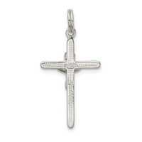 Sterling Silver Polished INRI Crucifix Charm