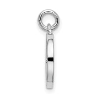 Sterling Silver Rhodium, Rose & Gold-tone Polished Hearts Pendant