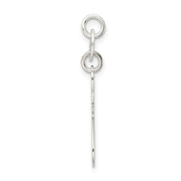 Sterling Silver Polished Cat Charm