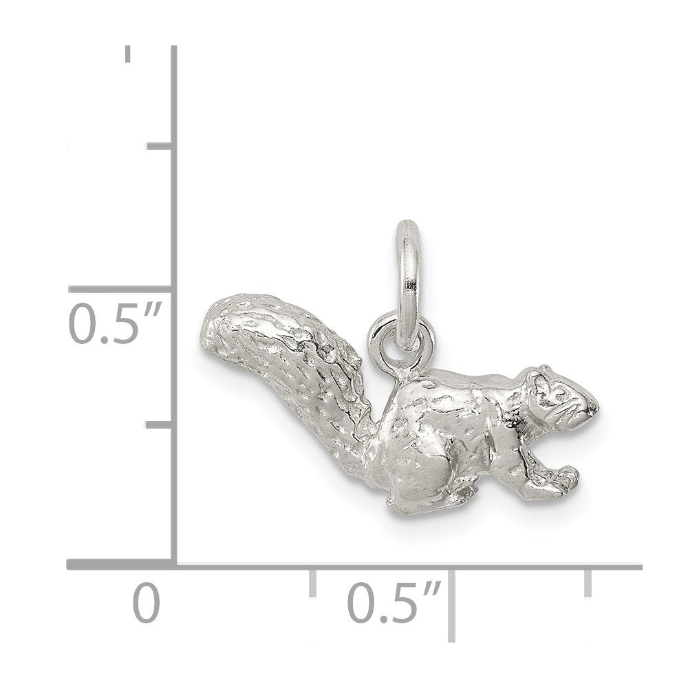 Sterling Silver Squirrel Charm
