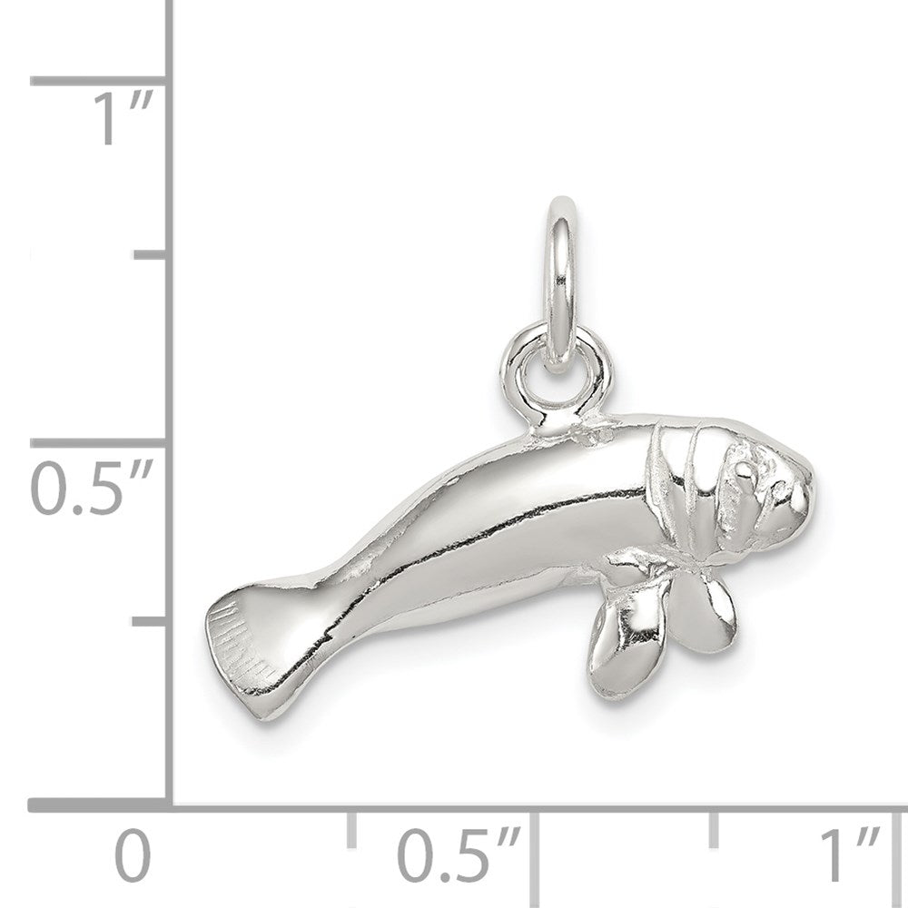 Sterling Silver Manatee Charm