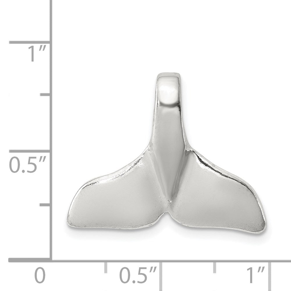 Sterling Silver Whale Tail Charm