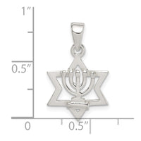 Sterling Silver Star of David Pendant