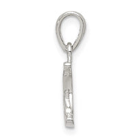 Sterling Silver CZ Star & Crescent Moon Pendant