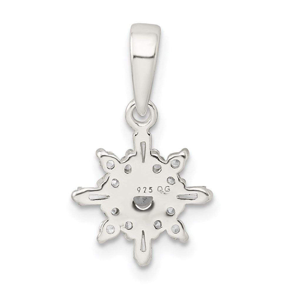 Sterling Silver Fancy CZ Pendant