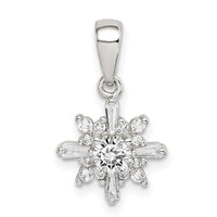 Sterling Silver Fancy CZ Pendant