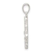 Sterling Silver CZ Snowflake Pendant