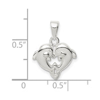 Sterling Silver Polished Dolphin Pendant