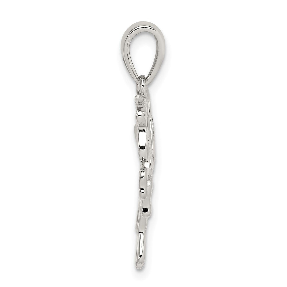 Sterling Silver Diamond-cut Pegasus Pendant